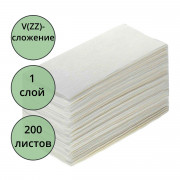 Полотенце бумажное Система H3 V(ZZ)-сложение 1-сл 200л белые Терес Стандарт (22*23) арт.Т-0226 (Ст.20)