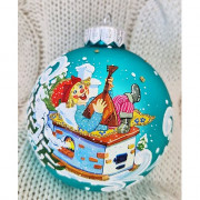 Шар стекло 08см "Емеля на печи" п/у арт.КУ-80-244033