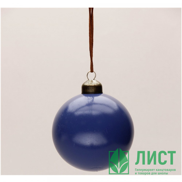 Шар пластик 08см глянцевый цв.глубокий синий 87 арт.РШ2487