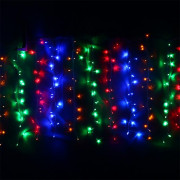 Гирлянда эл. д/дома занавес Дождь 3*2,5м 480LED цв.мульти (с.провод) арт.138-004