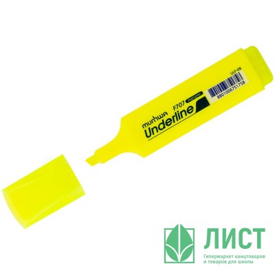 Маркер флуорисцентный MunHwa &quot;UnderLine&quot; скошенный желтый 1-5мм арт.ULF-08 (Ст.12) Маркер флуорисцентный MunHwa "UnderLine" скошенный желтый 1-5мм арт.ULF-08 (Ст.12)