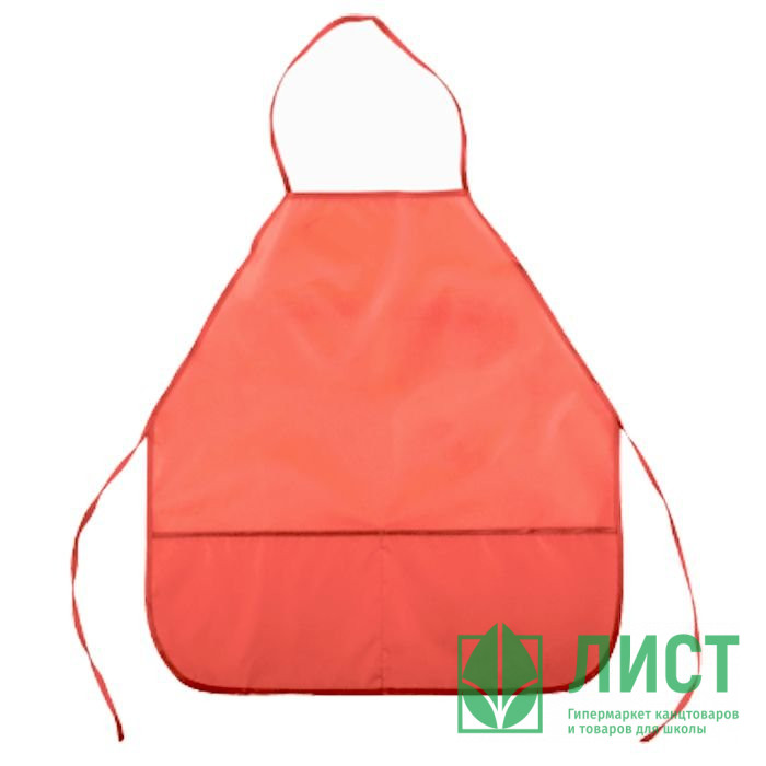 Фартук для детского творчества (deVENTE) с 2 карманами, красный арт 7042006