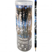 Карандаш чернографитный deVENTE с ластиком HB Триолино (Triolino) Привет, Бро (Hey Bro) корпус трехгранный арт.5032608