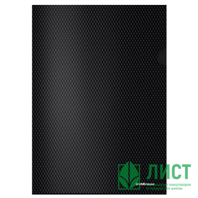 Папка-уголок А4 180мкм пл. (ErichKrause) белый Diamond Total Black арт.55194 (Ст.12) Папка-уголок А4 180мкм пл. (ErichKrause) белый Diamond Total Black арт.55194 (Ст.12)