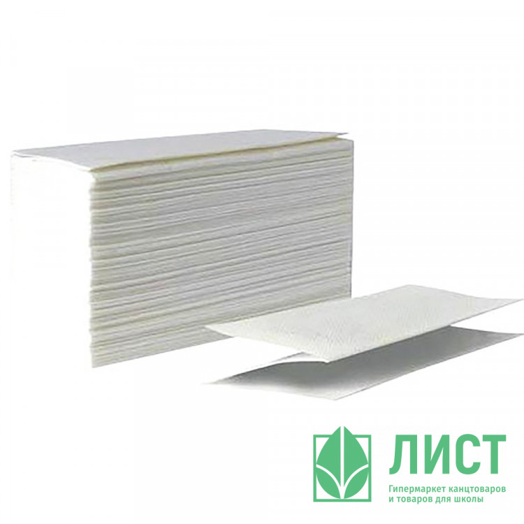 Полотенце бумажное Z-сложение 2-сл 200л Терес Комфорт (21*23) Система H3 белые арт.N-0240 (Ст.20)