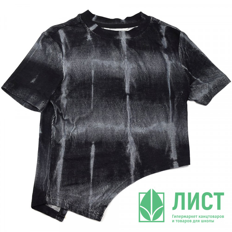 Футболка для девочки арт.Deloras 22139 размерный ряд 34/134- 44/164 цвет черный