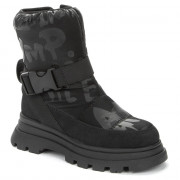 Дутики для девочек зимние (BETSY) черные верх- иск.нубук  подкладка -искусственная шерсть артикул 938456/04-01