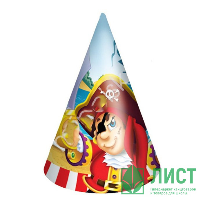 Колпак 06шт/наб. "Веселый Пират" арт.6043377