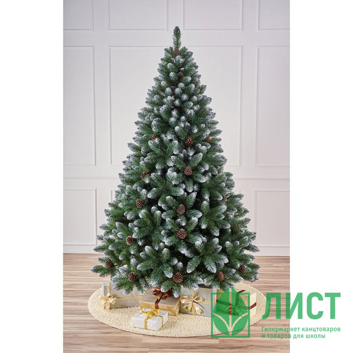 Елка 180см "Канадская" (хвоя ПВХ, ветки отгибные, подставка металл.) арт.ЕКН 18