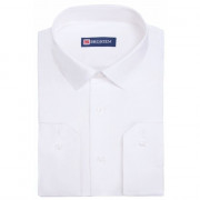 Сорочка подростковая длинный рукав размер 36/158-164(XXS)-41/176-182(XL) цвет белый Brostem арт.TC2XK