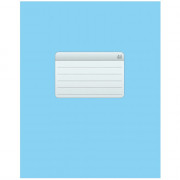 Тетрадь А5 клетка 48 листов скоба второй блок (Hatber) Тетрадь Голубая арт.48Т5D1_27730