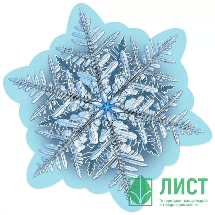Украшение на скотче "Снежинка" 14*14см арт.9201514