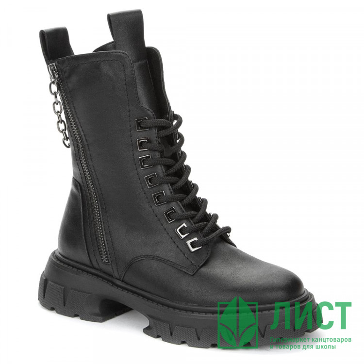 Ботинки для девочки (KEDDO) черный верх-искуственная кожа подкладка - искусственная шерсть артикул 538111/03-01