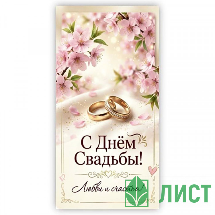 Конверт для денег В День Свадьбы! арт.5КХ-00328