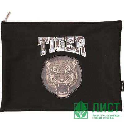 Папка школьная для тетрадей А4 на молнии кожзам (deVENTE) Tiger арт.8056237 Папка школьная для тетрадей А4 на молнии кожзам (deVENTE) Tiger арт.8056237