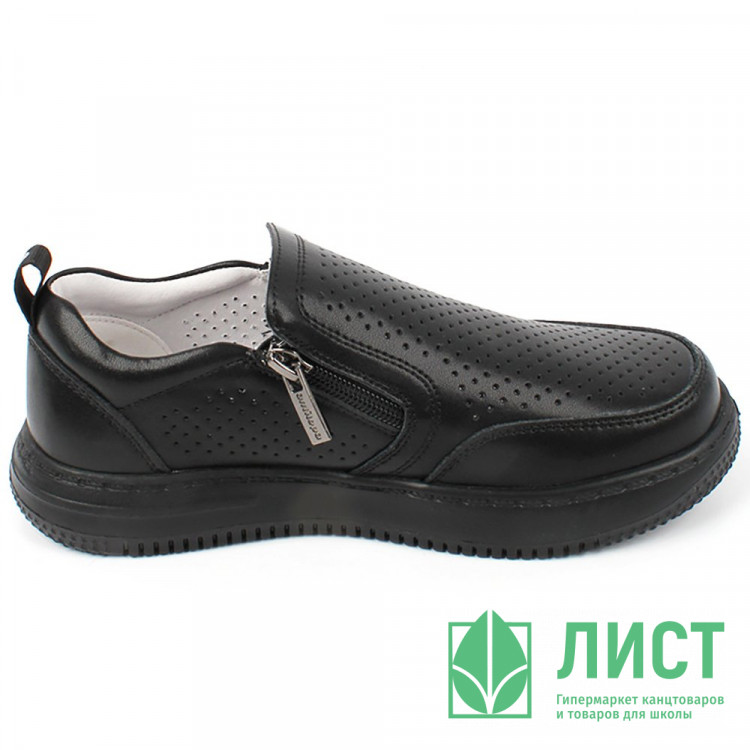 Полуботинки для мальчика (Antilopa) черные верх-натуральная кожа подкладка-натуральная кожа размер 32-37 арт.AL 7282