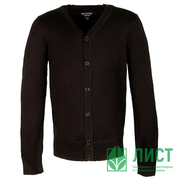 Кардиган длямальчика (BROSTEM) арт.LX14-02 размерный ряд 32/128-38/146 цвет черный