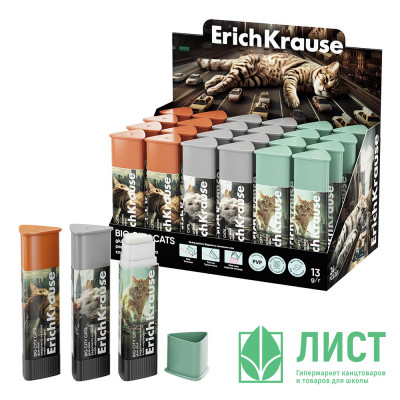 Клей-карандаш 13г ErichKrause Prism Big City Cats арт.63166 (Ст.24) Клей-карандаш 13г ErichKrause Prism Big City Cats арт.63166 (Ст.24)